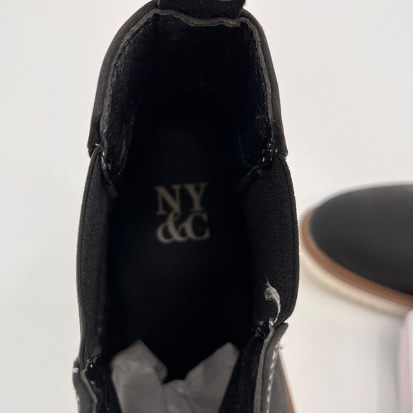 New York & Company Norman Chelsea Boots Size 11 Black Faux Leather Upper - Picture 9 of 13